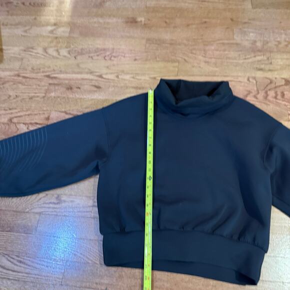 Lululemon Full Flourish Pullover AirWrap Spacer Navy Funnel Neck Sz 8 RARE - Picture 7 of 9